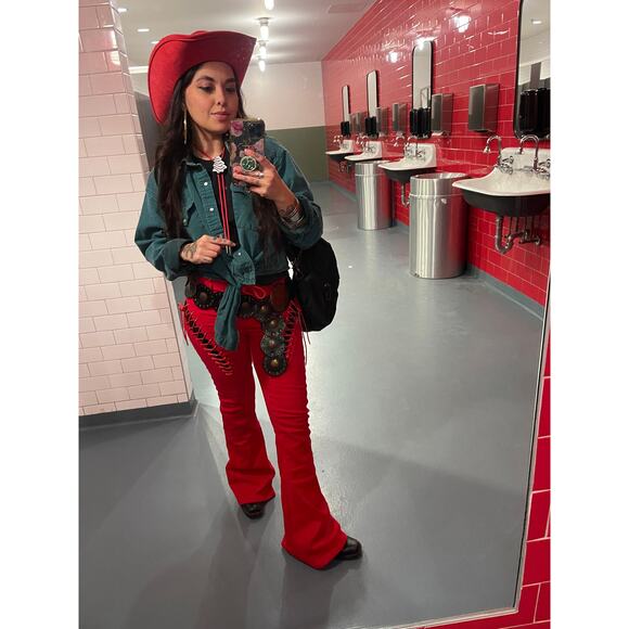 💚 Drysdales Teal Stripe Pearl Snap Western Shirt – Size L - Picture 10 of 10